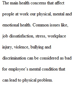 The Main Health Concerns that Affect People at Work Our Physical